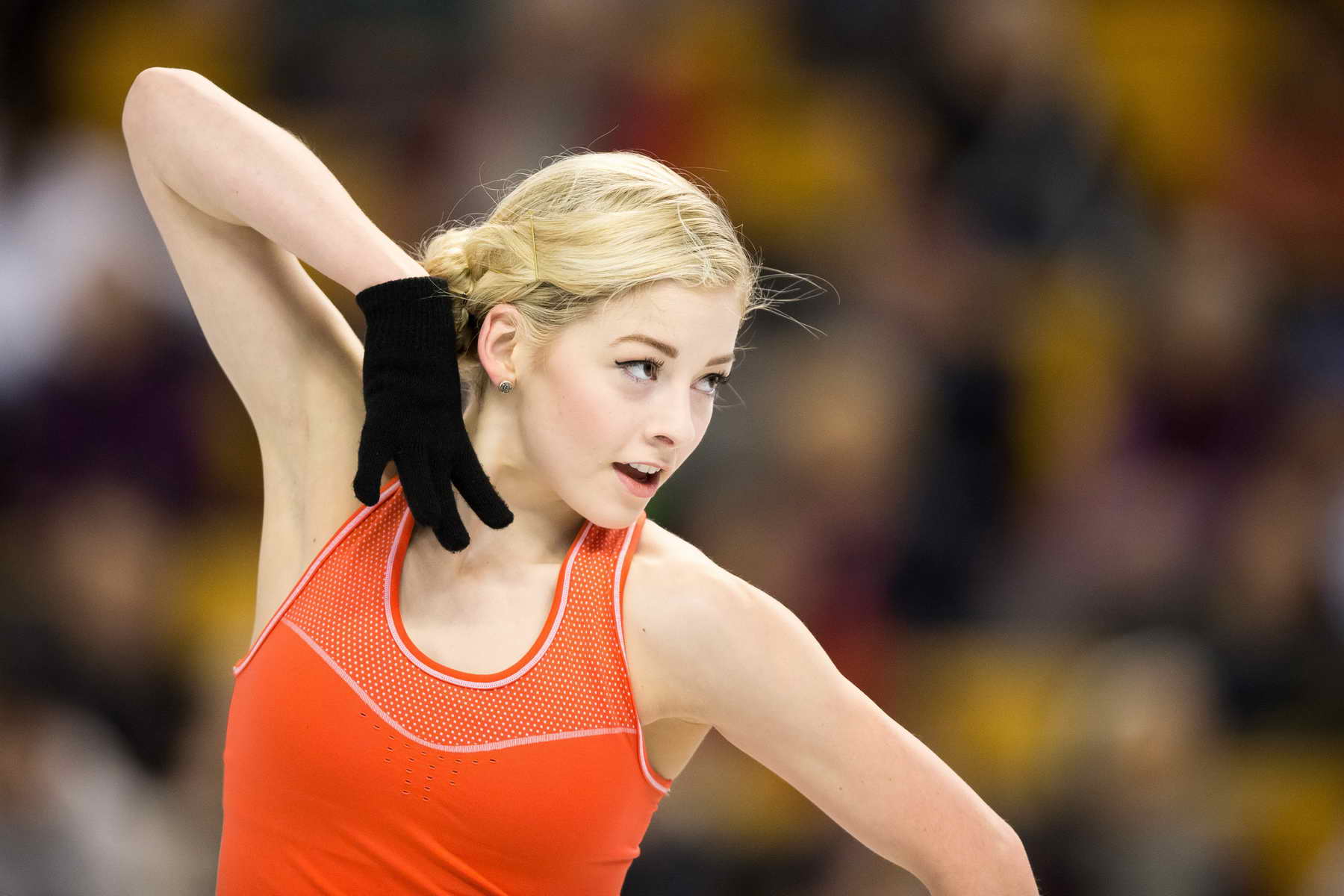 Gracie Gold at Practice Session at the ISU World Figure Skating