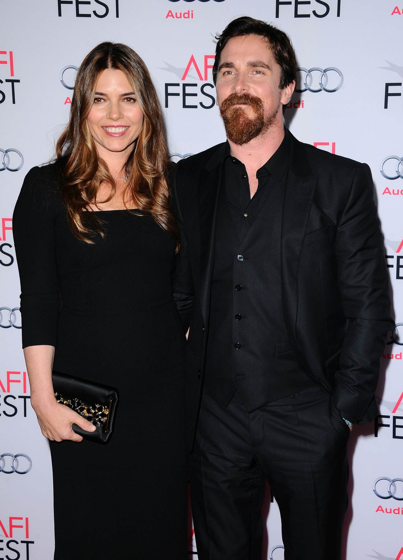 Christian Bale And His Wife Sibi Blazic At The Big Short Afi Fest Closing Night Gala Celeb Donut 
