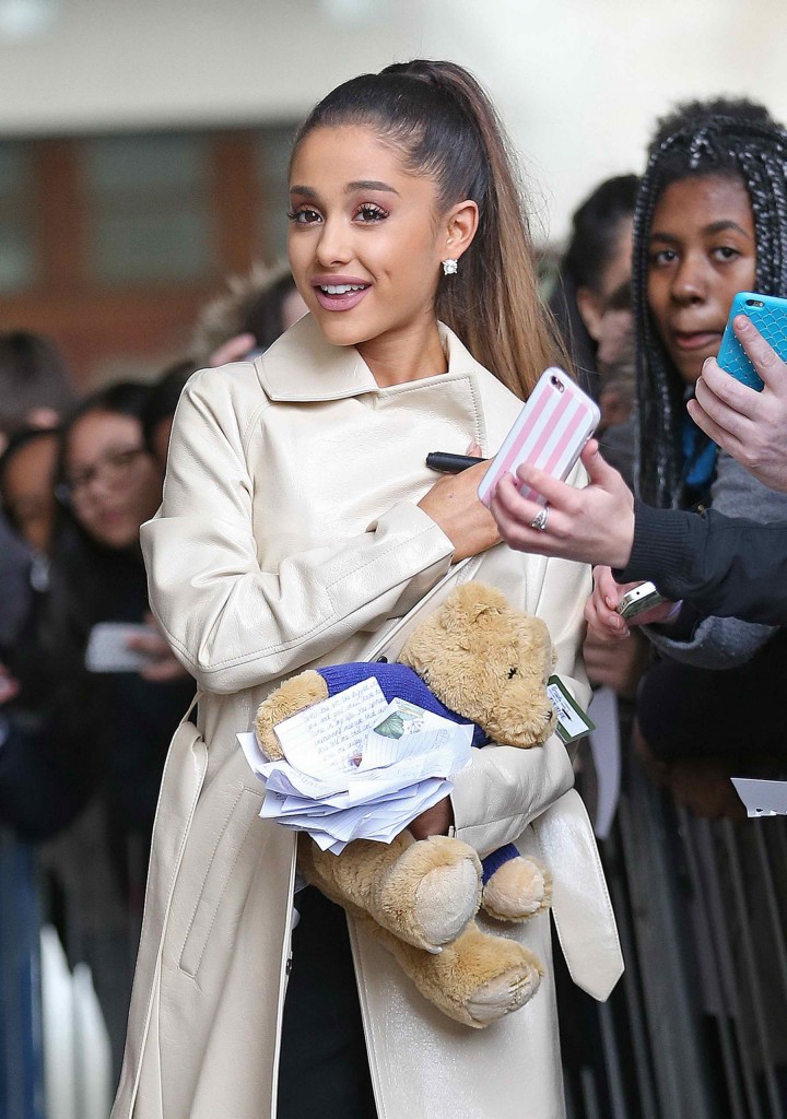 Ariana Grande Leaving the We Studio at BBC Radio 1 in London-1