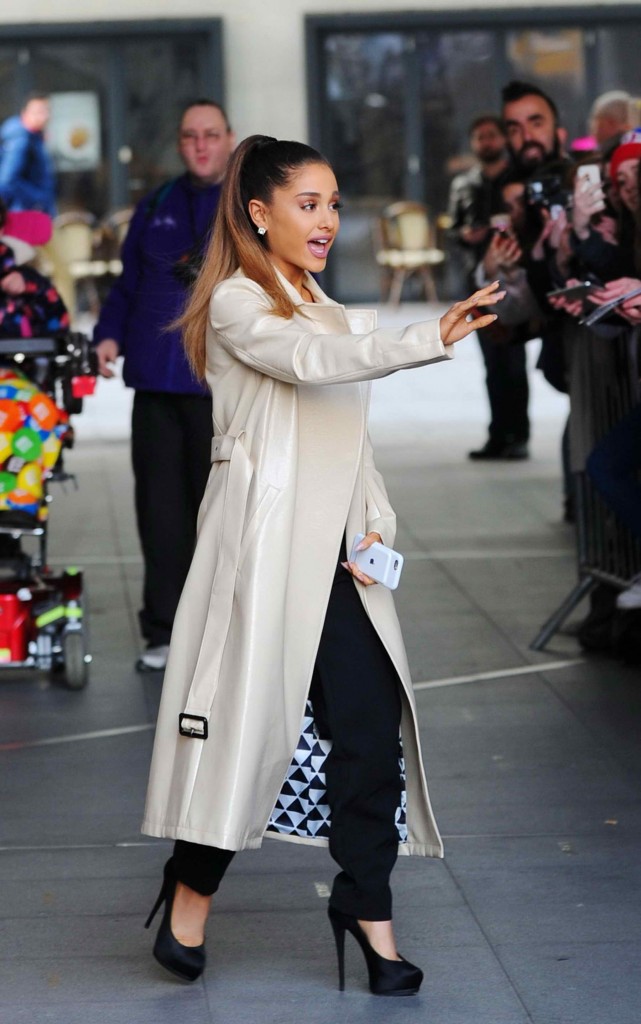 Ariana Grande Leaving the We Studio at BBC Radio 1 in London-2