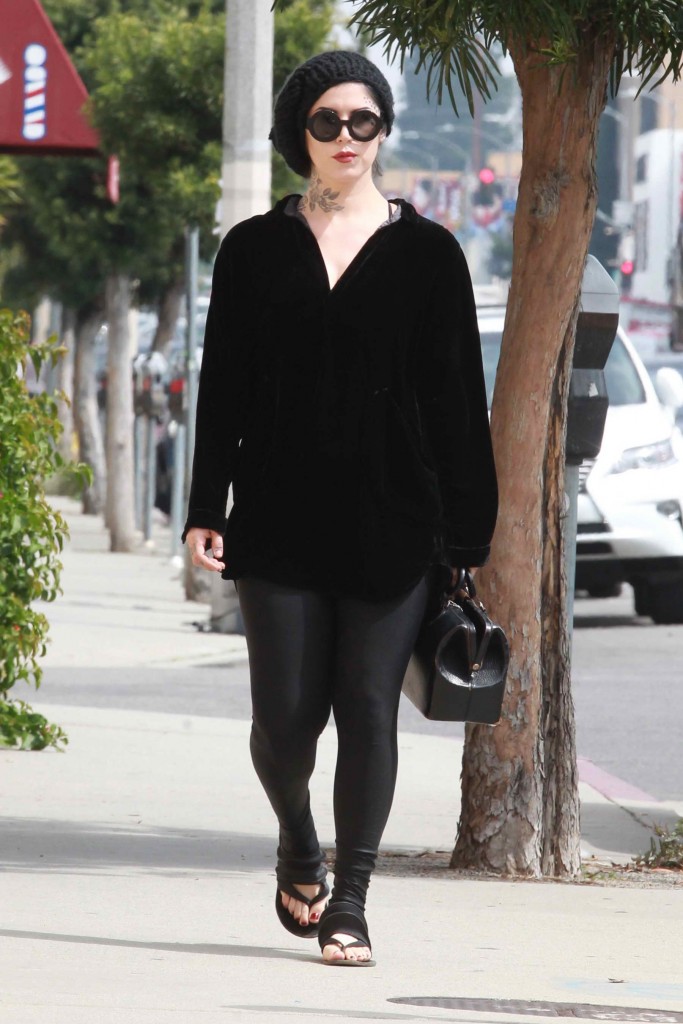 Kat Von D Out in Beverly Hills-1