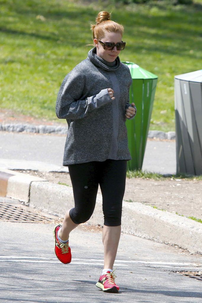 Amy Adams Jogging in New York City-1