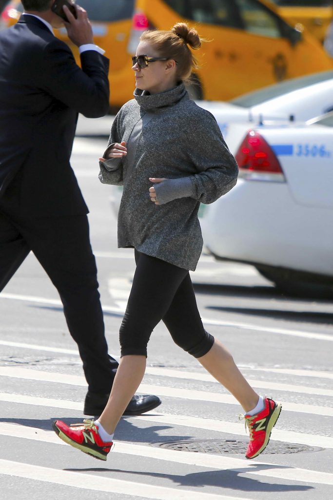 Amy Adams Jogging in New York City-4