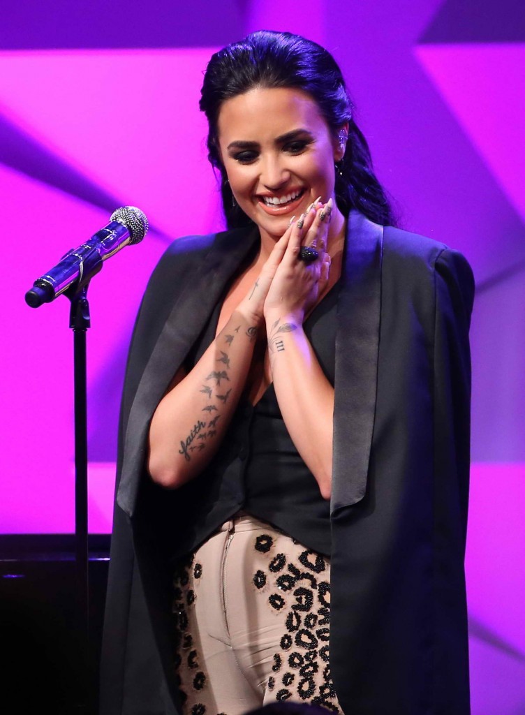 Demi Lovato at 27th Annual GLAAD Media Awards in Beverly Hills-5
