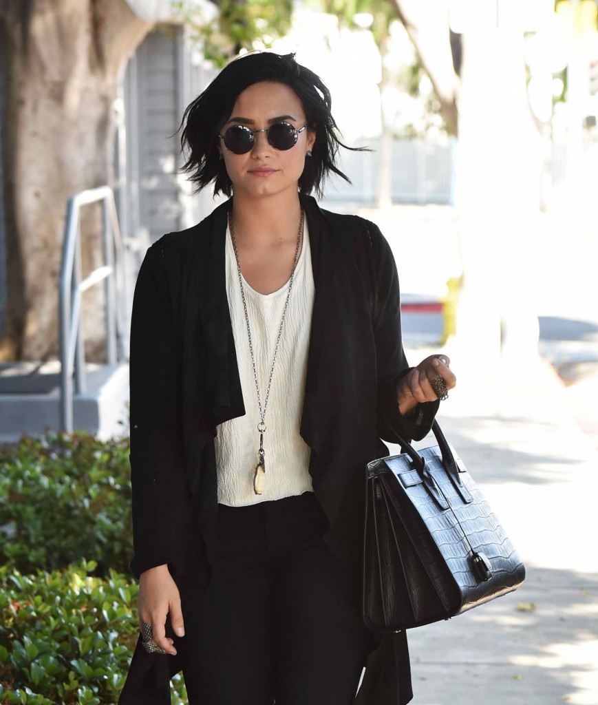 Demi Lovato Leaves a Recording Studio in West Hollywood-1