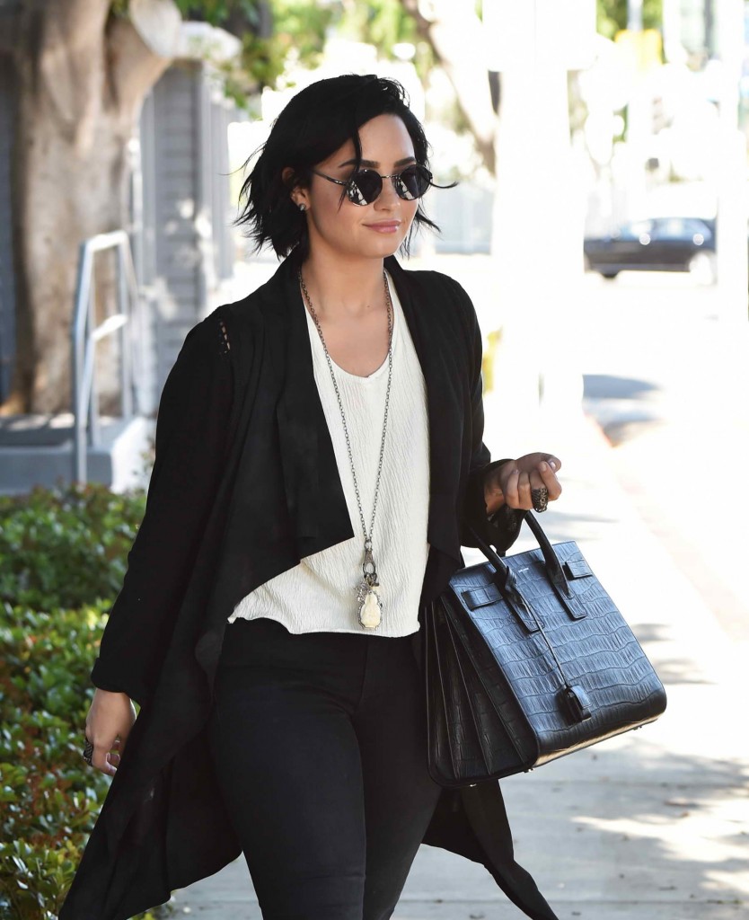Demi Lovato Leaves a Recording Studio in West Hollywood-2