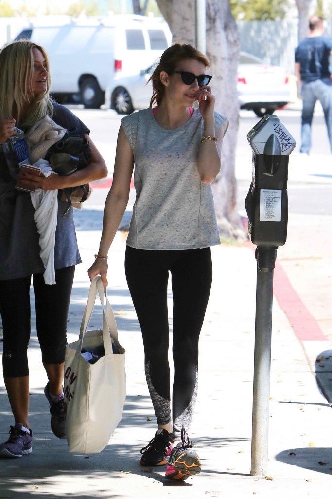 Emma Roberts Leaves a Gym in Los Angeles-5