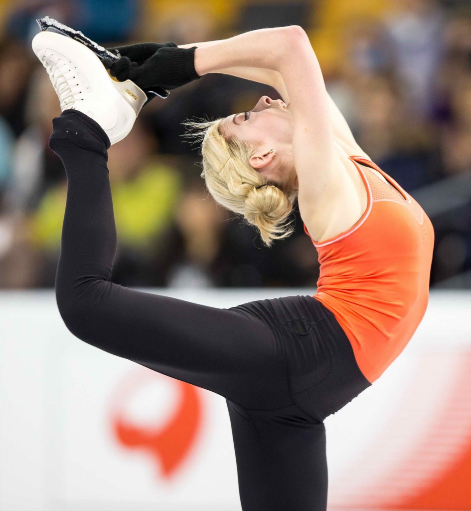 Gracie Gold at Practice Session at the ISU World Figure Skating Championships in Boston-1