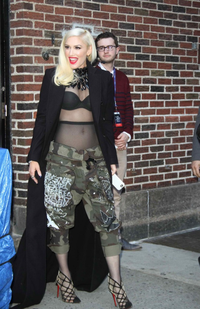 Gwen Stefani Leaves The Late Show With Stephen Colbert in NY -1