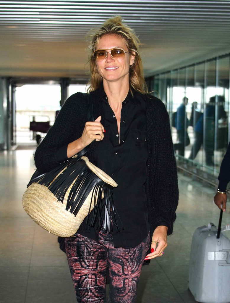 Heidi Klum at a Heathrow Airport in London 04/25/2016-1