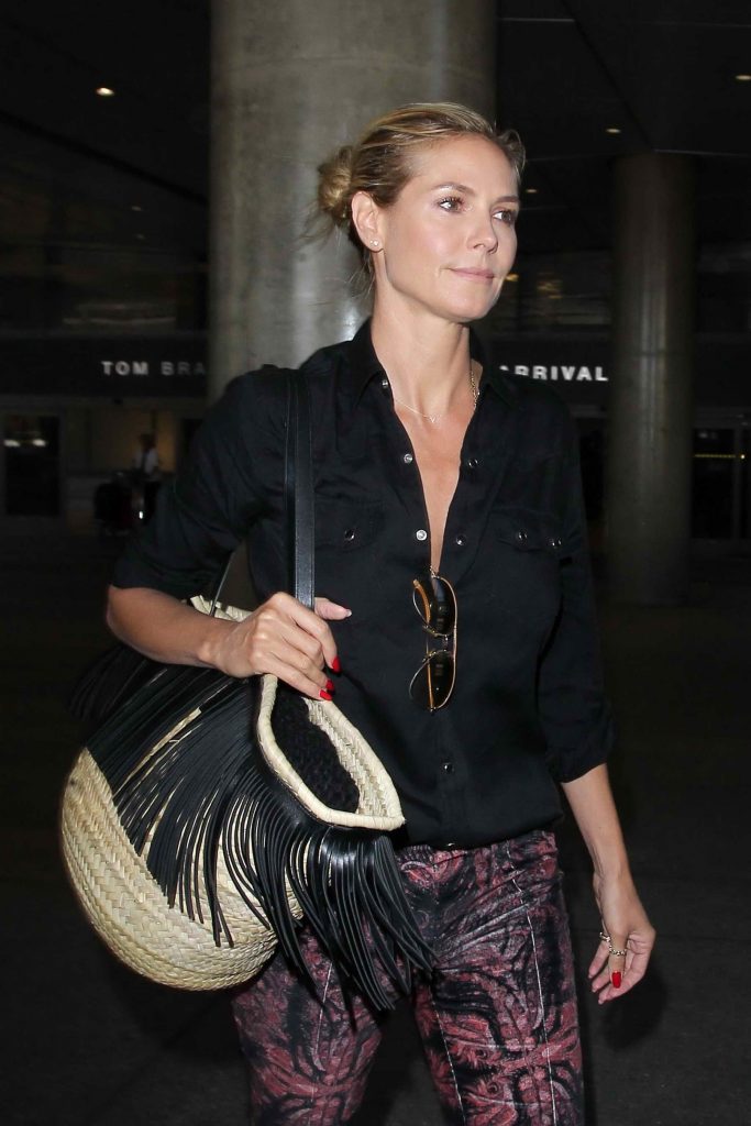 Heidi Klum at a LAX Airport in Los Angeles-1