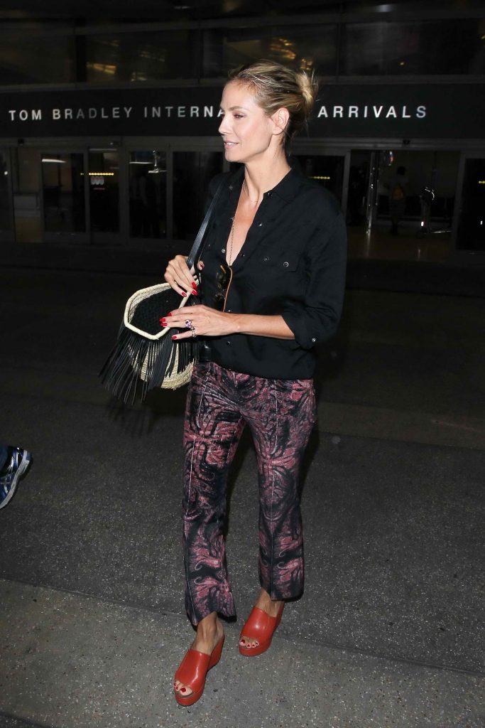 Heidi Klum at a LAX Airport in Los Angeles-4