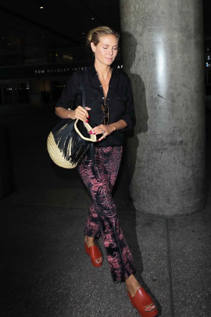 Heidi Klum at a LAX Airport in Los Angeles-5