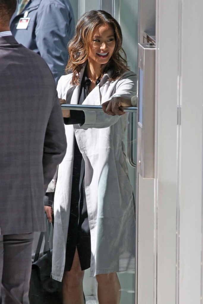 Jamie Chung on Set of Miranda's Rights in Vancouver-2