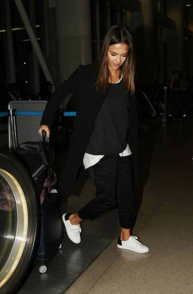 Jessica Alba at a LAX in Los Angeles-4