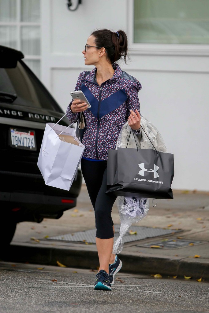 Jordana Brewster Shops at Express in Beverly Hills-3