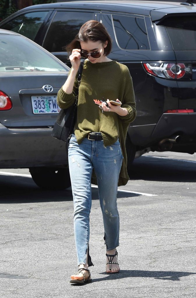 Lily Collins Out and About in Los Angeles-2