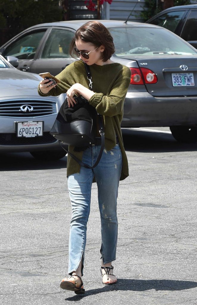 Lily Collins Out and About in Los Angeles-3
