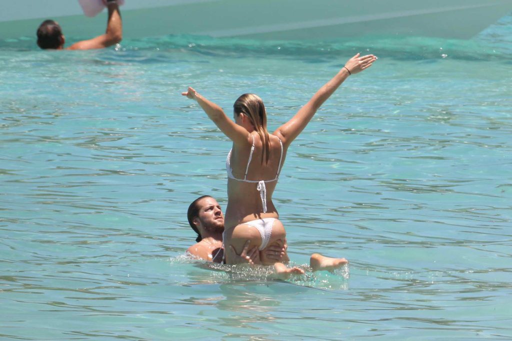 Margot Robbie in Bikini at the Beach in St. Barts-4