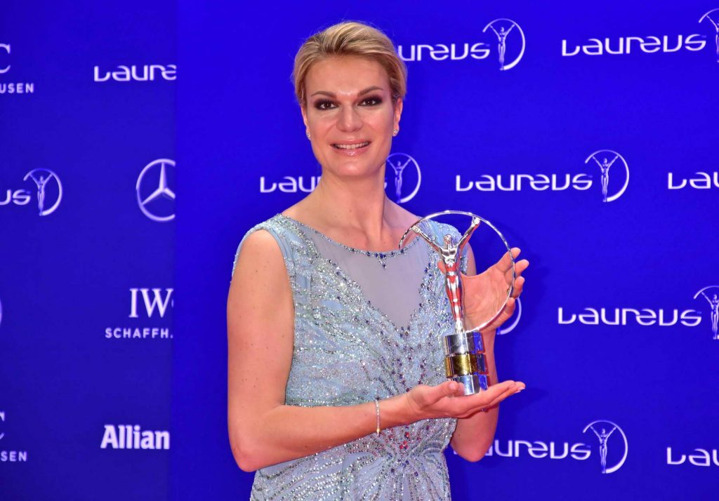 Maria Höfl-Riesch at the Laureus World Sports Awards at Messe in Berlin-3