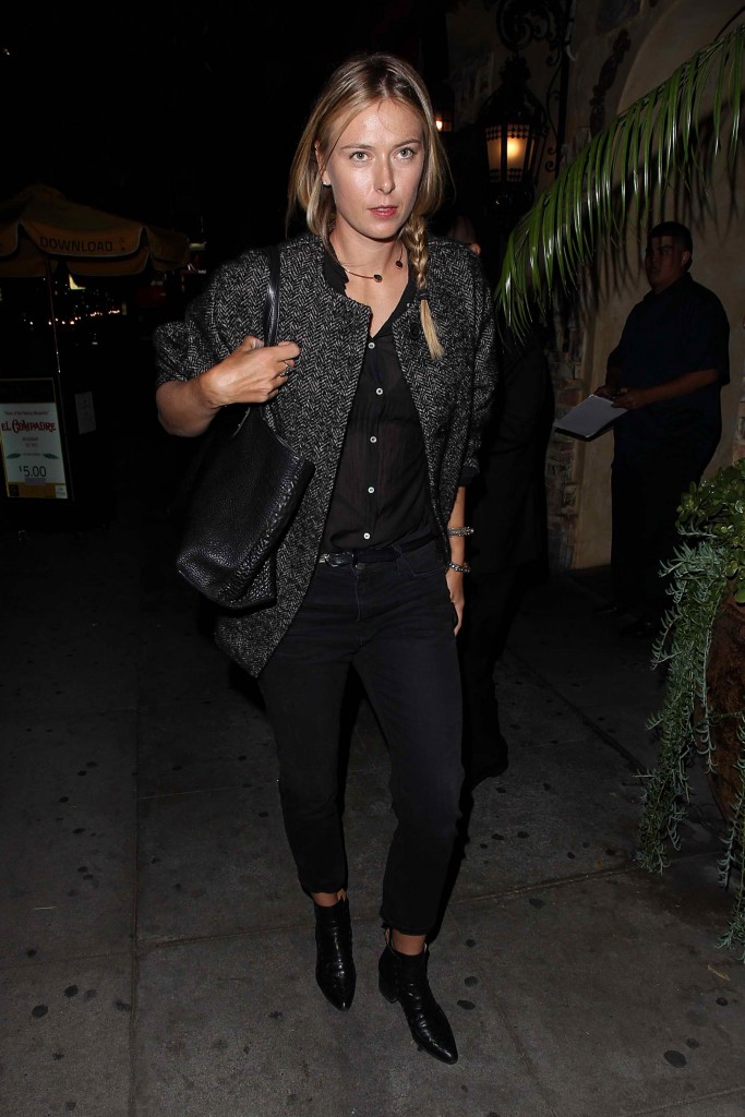 Maria Sharapova Leaves Party at El Compadre in Los Angeles-1