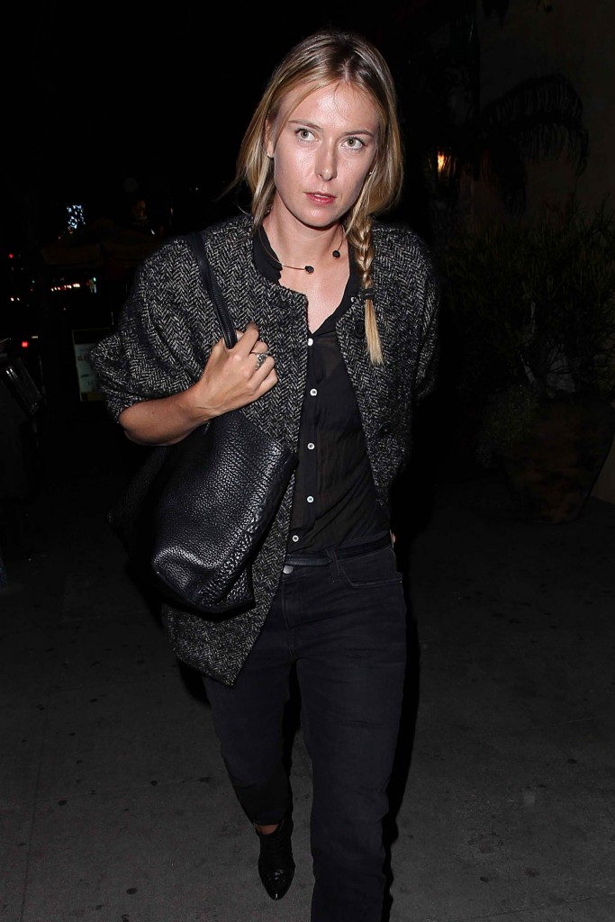 Maria Sharapova Leaves Party at El Compadre in Los Angeles-2