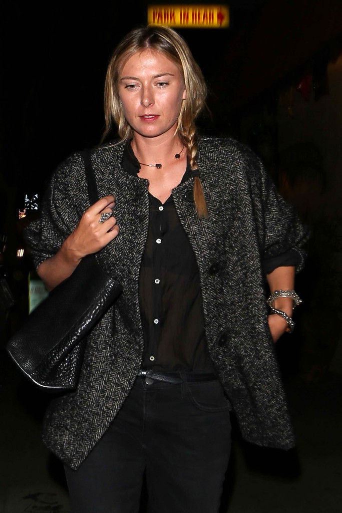 Maria Sharapova Leaves Party at El Compadre in Los Angeles-4