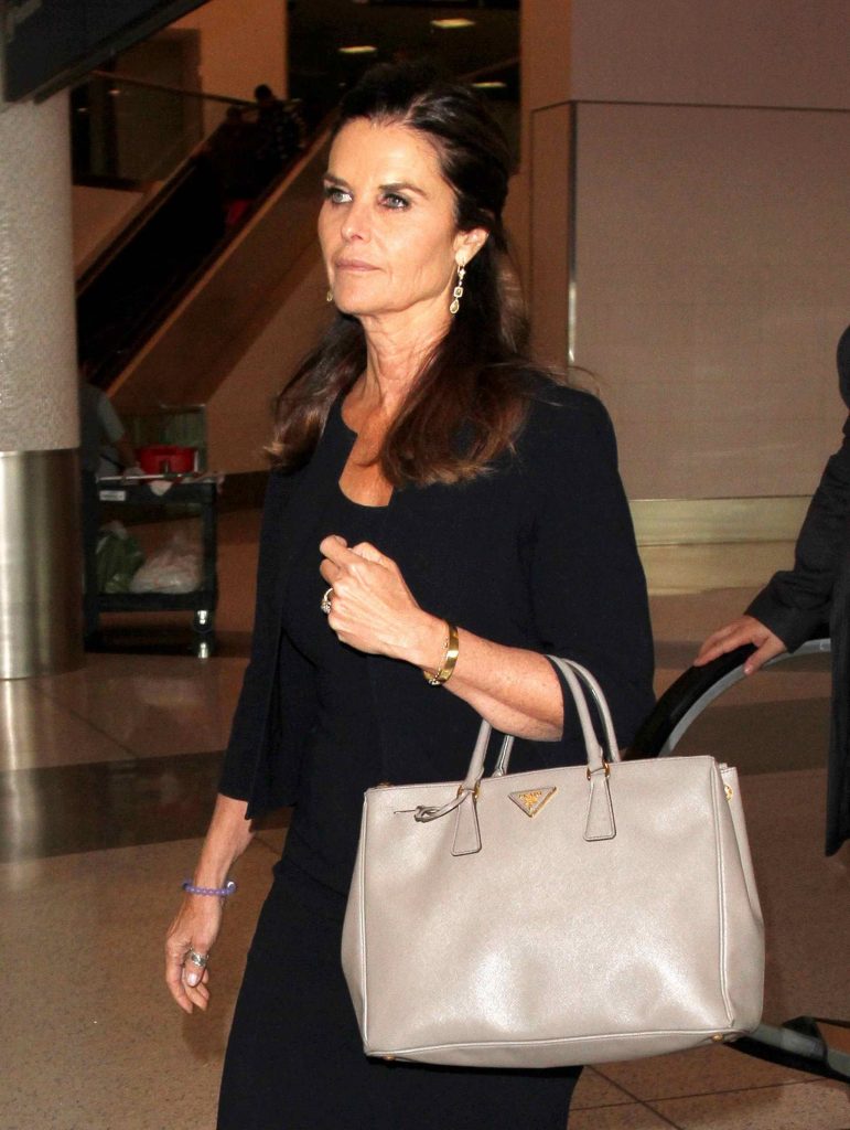 Maria Shriver at a LAX Airport in Los Angeles-1