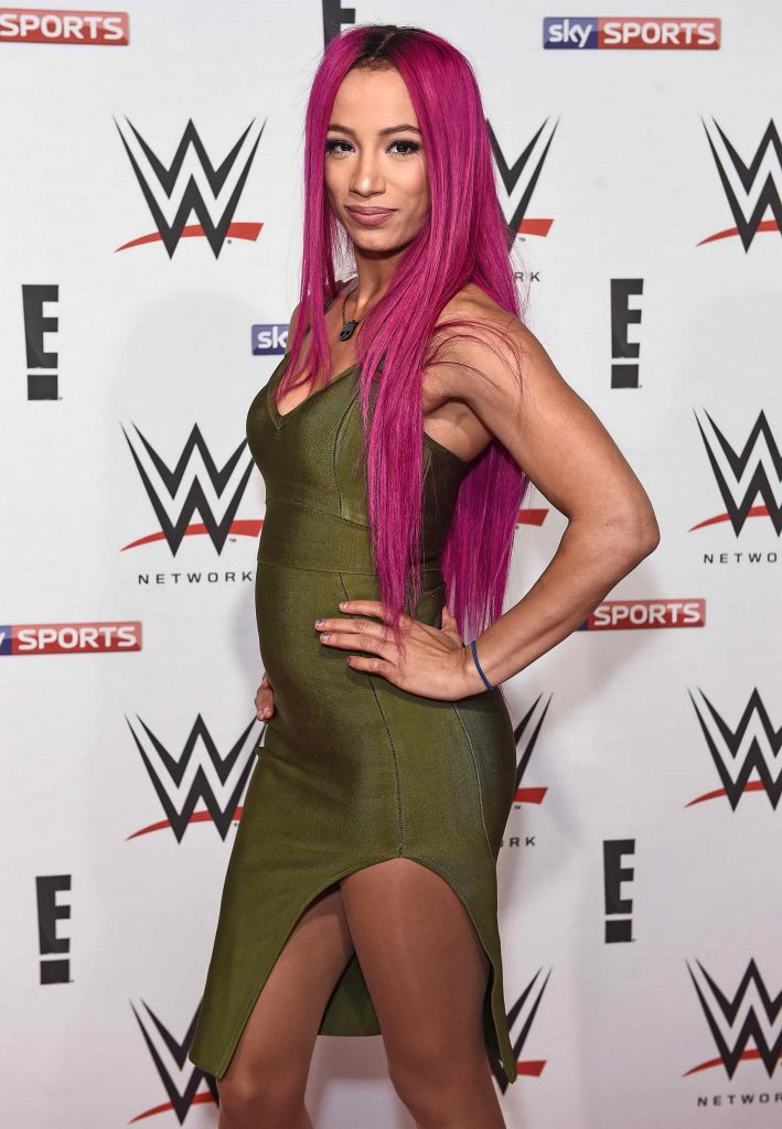 Sasha Banks at the WWE Preshow Party at the O2 Arena in London-1