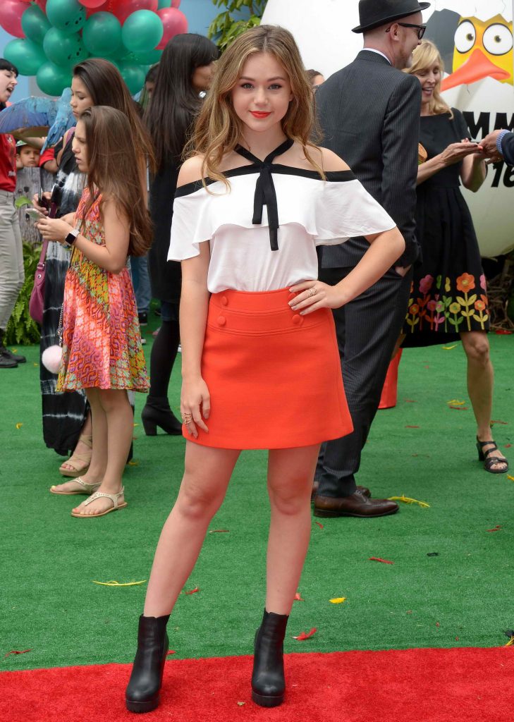 Brec Bassinger at the Angry Birds Premiere in Westwood-3