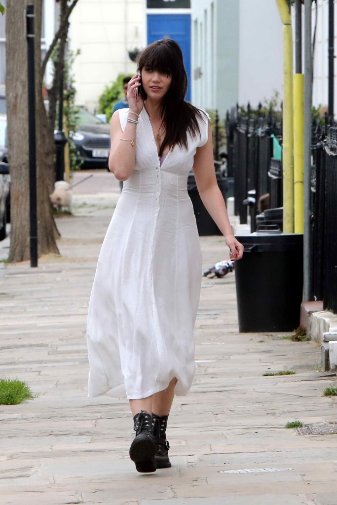 Daisy Lowe Was Spotted in London-1