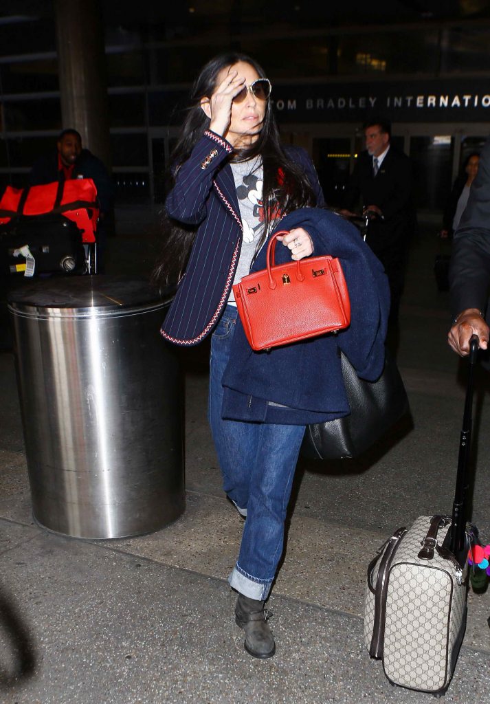 Demi Moore at LAX airport in LA-2