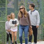 Jennifer Meyer at the Coldwater Park in Beverly Hills