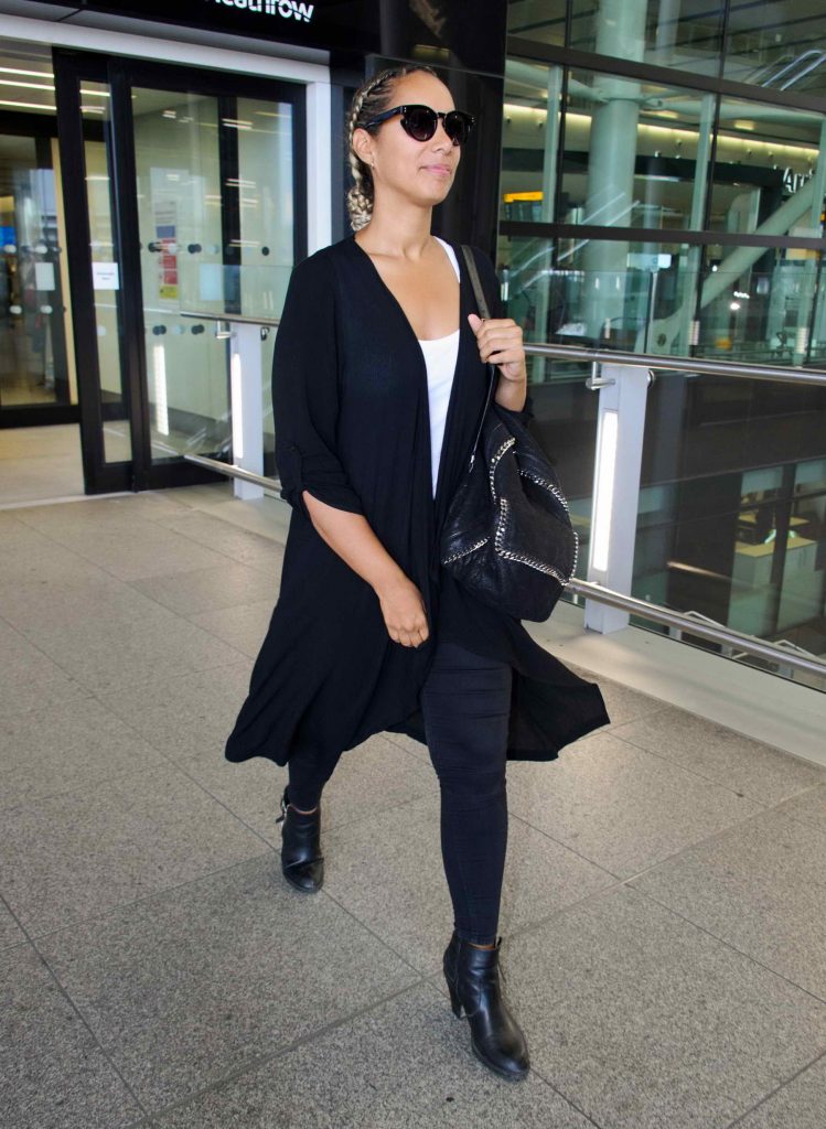 Leona Lewis Arrives at Heathrow Airport in London-2