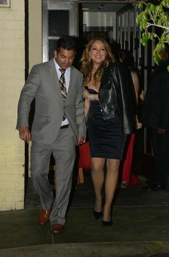 Mariah Carey Goes to Mastros Steakhouse in Los Angeles-1