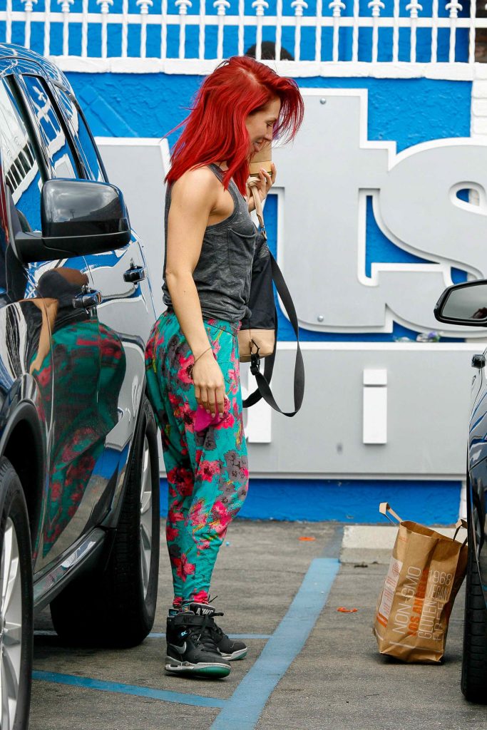 Sharna Burgess at the Dancing With The Stars Studio in Hollywood-4