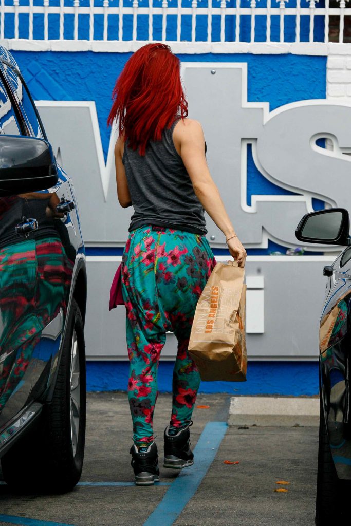 Sharna Burgess at the Dancing With The Stars Studio in Hollywood-5