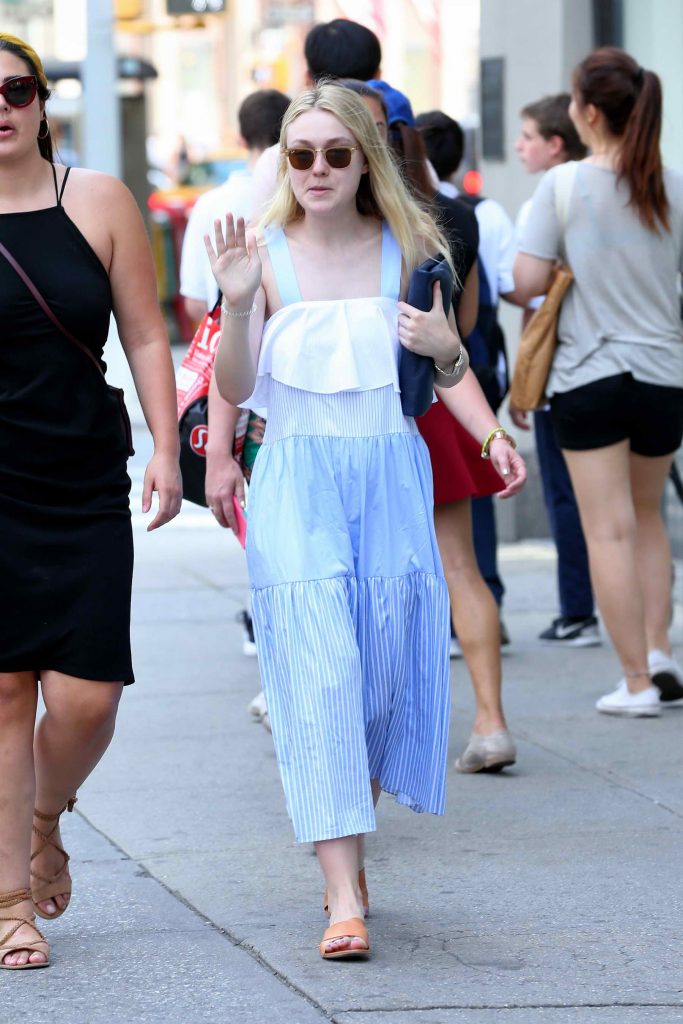 Dakota Fanning Was Seen Out in New York-1