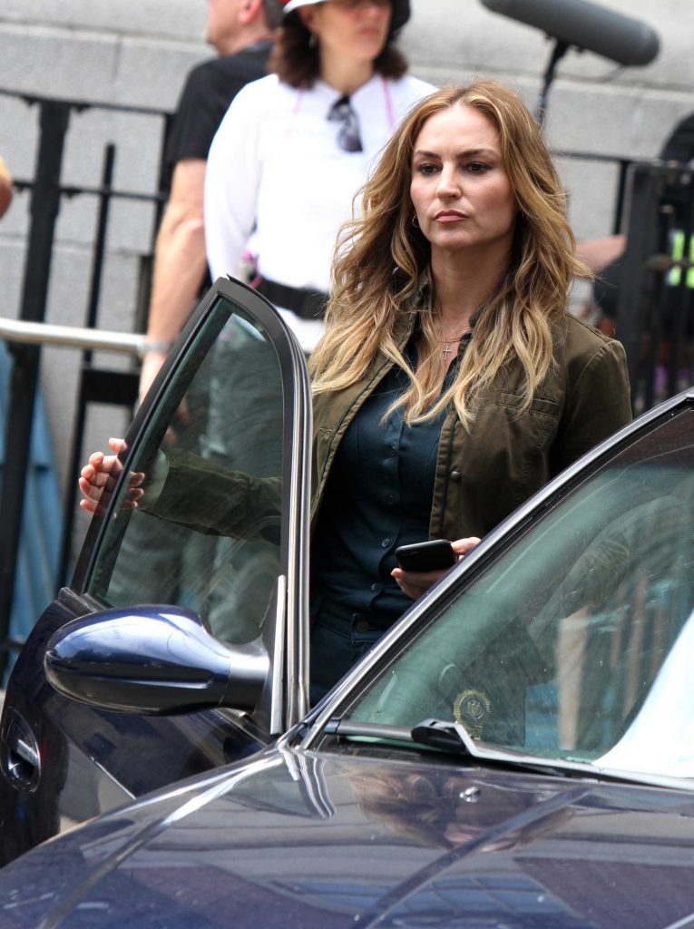 Drea de Matteo on the Set of Shades of Blue in New York City-5