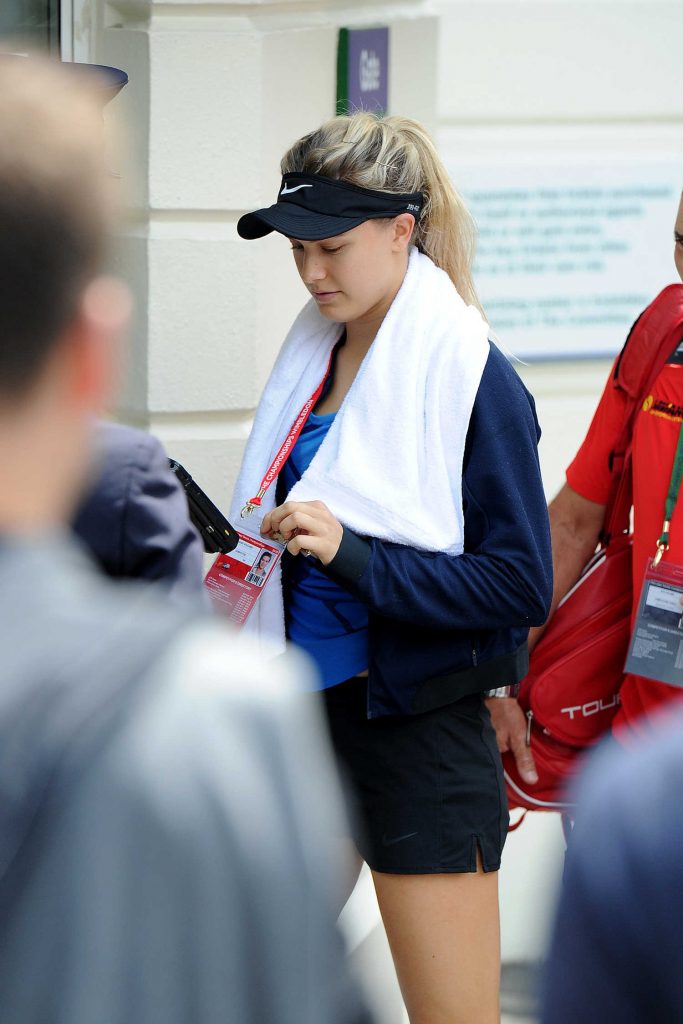 Eugenie Bouchard Was Seen at All England Club in London-1