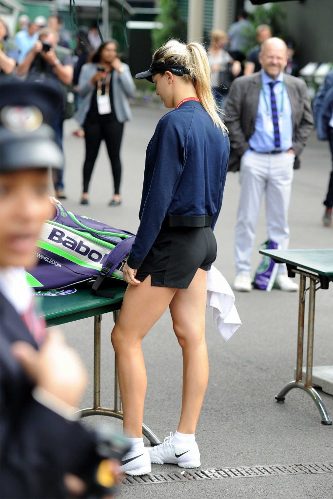 Eugenie Bouchard Was Seen at All England Club in London-3