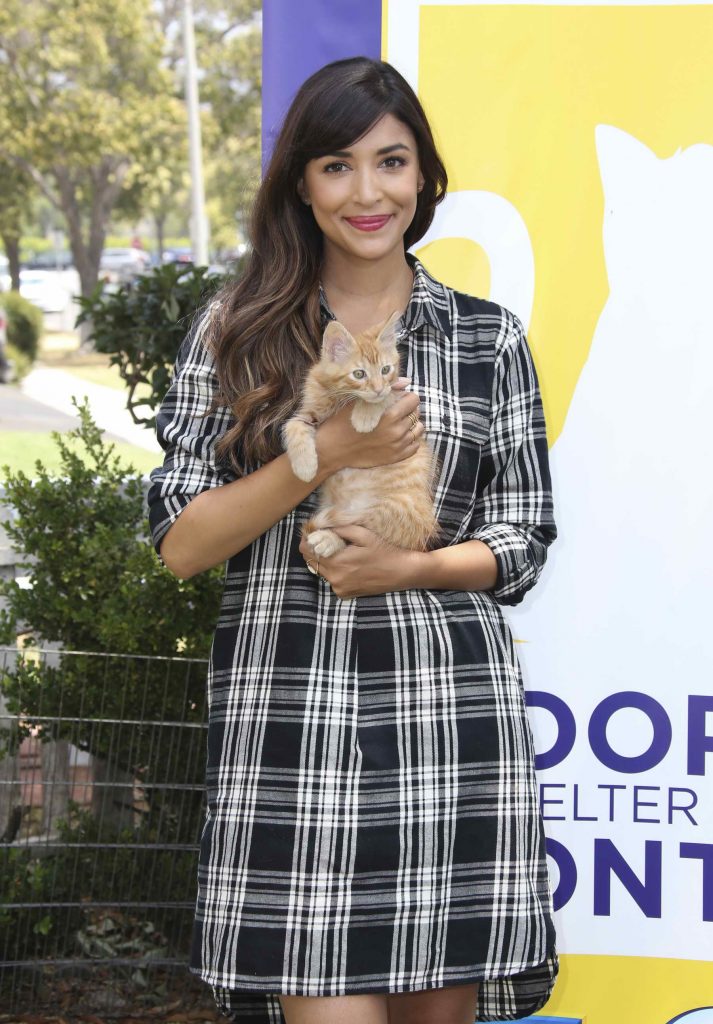 Hannah Simone at Adopt a Shelter Cat Event in Beverly Hills-1