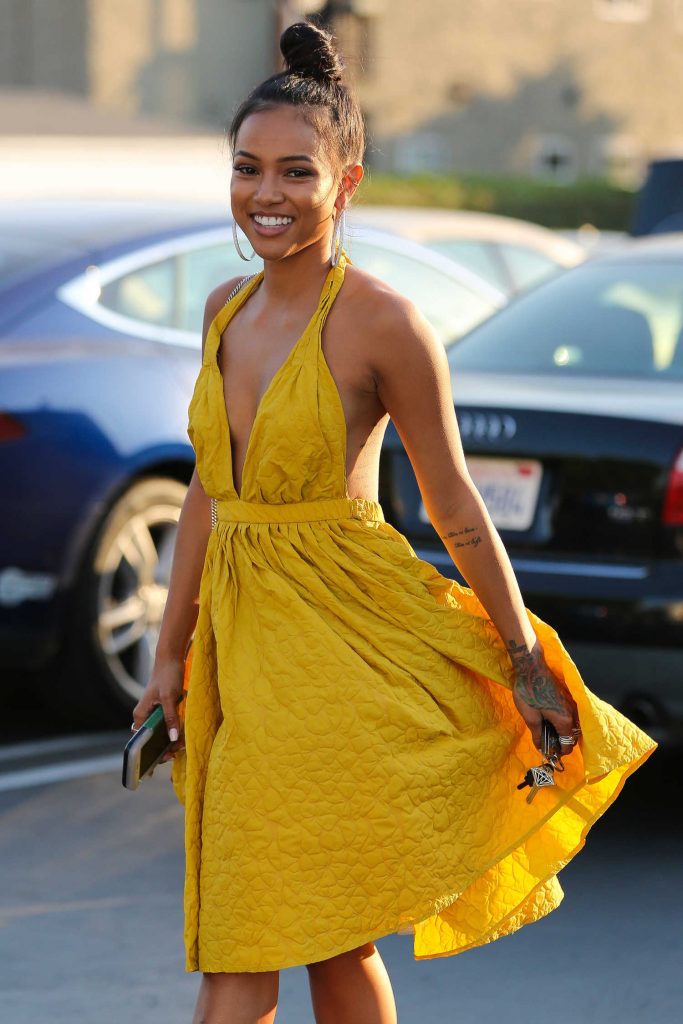 Karrueche Tran at Fred Segal in West Hollywood-5