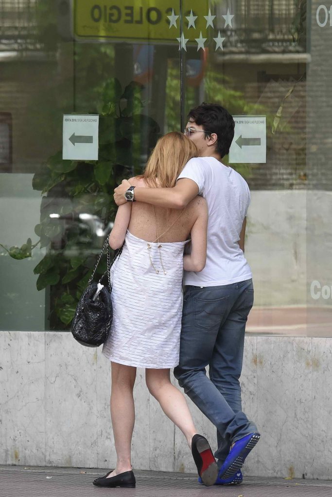 Lindsay Lohan Was Seen Out in Madrid-4