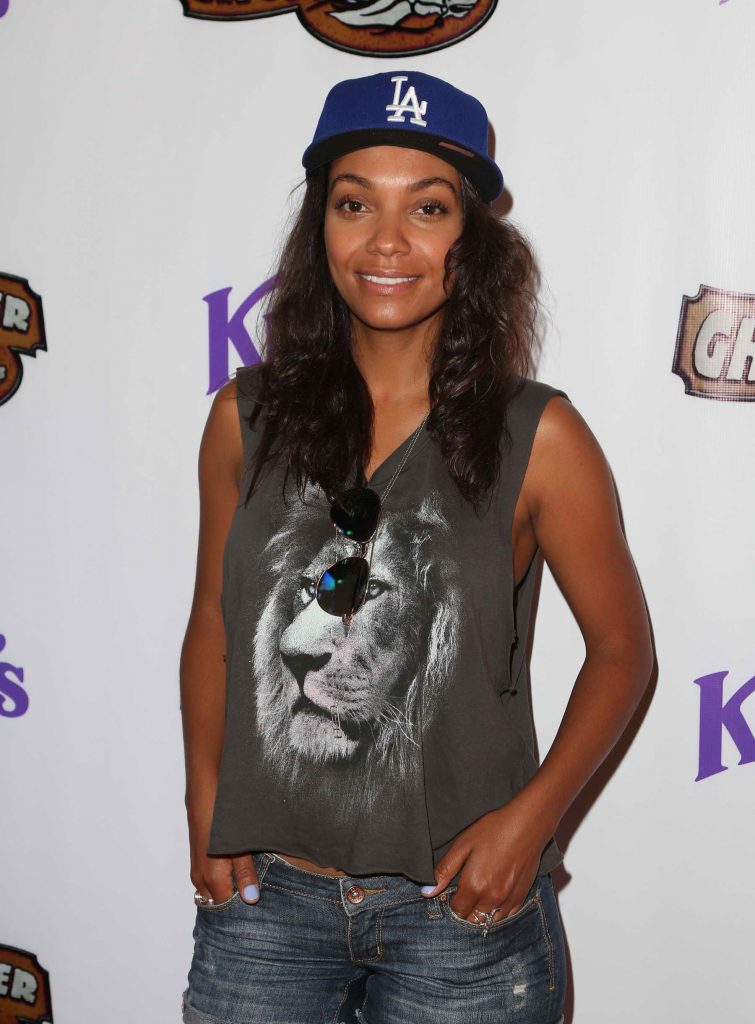 Lyndie Greenwood at Knotts Berry Farm in Buena Park, California-4