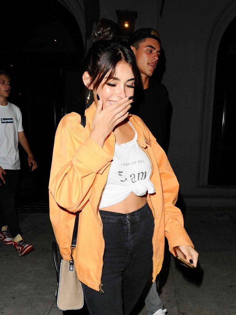 Madison Beer Leaves Craig's Restaurant in West Hollywood-3