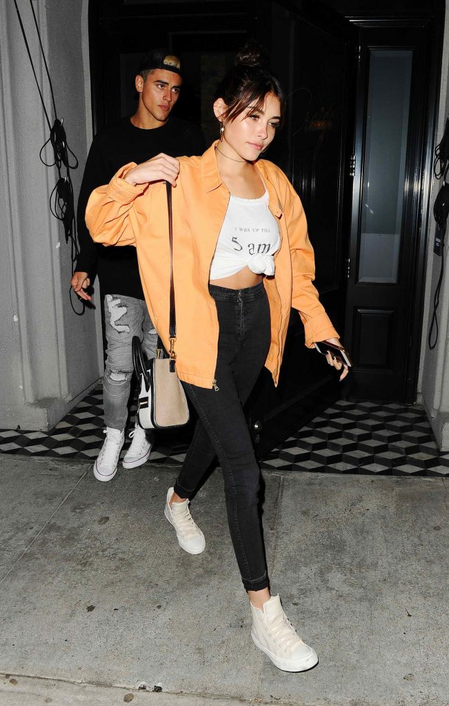 Madison Beer Leaves Craig's Restaurant in West Hollywood-5