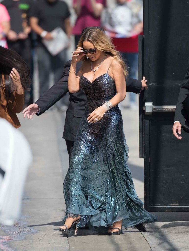 Mariah Carey Arrives at Jimmy Kimmel Live in Los Angeles-2