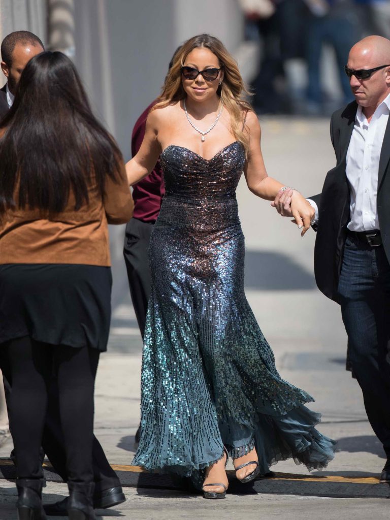 Mariah Carey Arrives at Jimmy Kimmel Live in Los Angeles-3