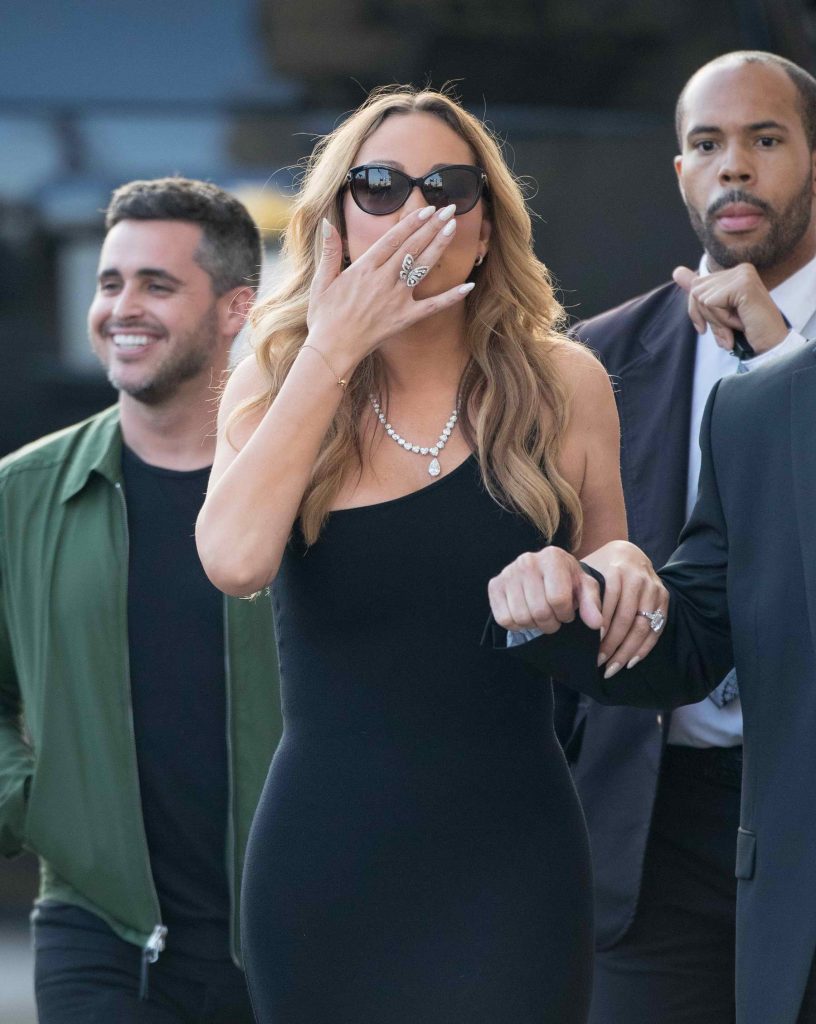 Mariah Carey Arrives at Jimmy Kimmel Live in Los Angeles-5